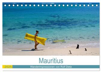Kalendář/Diář Mauritius - Wanderimpressionen von Rolf Dietz (Tischkalender 2025 DIN A5 quer), CALVENDO Monatskalender Calvendo