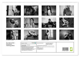 Kalendář/Diář Du bist schön - Sinnliche Aktfotografien (hochwertiger Premium Wandkalender 2025 DIN A2 quer), Kunstdruck in Hochglanz Calvendo