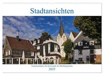 Kalendář/Diář Stadtansichten, Gummersbach (Wandkalender 2025 DIN A2 quer), CALVENDO Monatskalender Calvendo