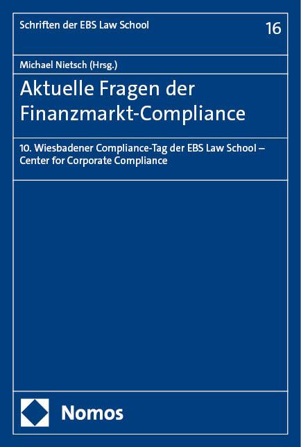 Kniha Aktuelle Fragen der Finanzmarkt-Compliance Michael Nietsch