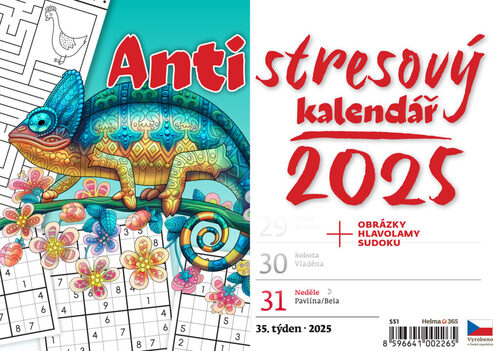 Ημερολόγιο/ημερολόγιο ατζέντα Antistresový kalendář 2025 - stolní kalendář 