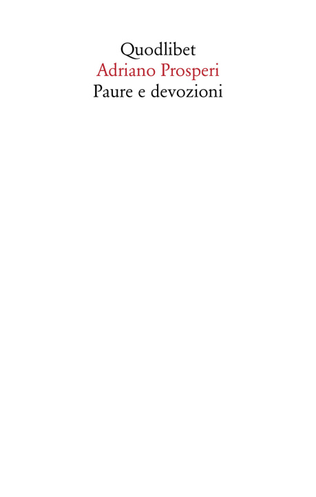 Knjiga Paure e devozioni Adriano Prosperi