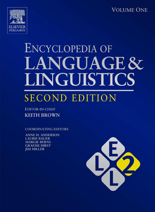 E-book Encyclopedia of Language and Linguistics Keith Brown