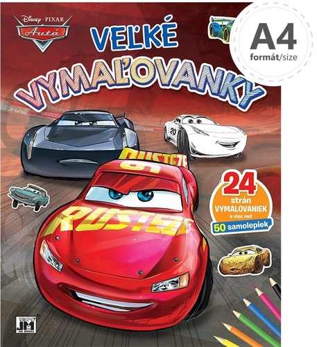 Knjiga Veľké vymaľovanky Autá 