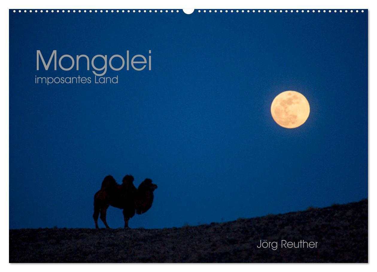 Kalendář/Diář Mongolei - imposantes Land (Wandkalender 2025 DIN A2 quer), CALVENDO Monatskalender 