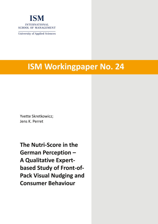 Knjiga The Nutri-Score in the German Perception Jens K. Perret