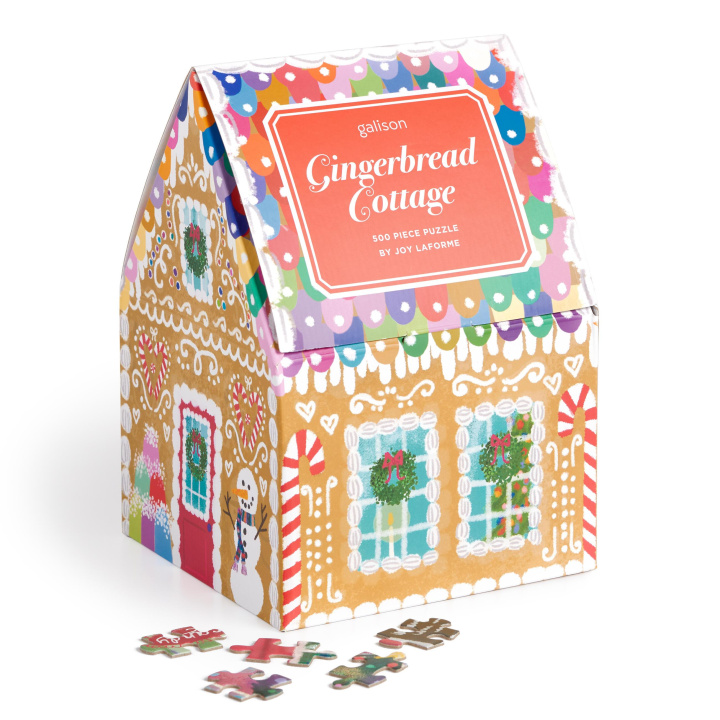 Kniha Joy Laforme Gingerbread Cottage 500 Piece Puzzle In A House Galison