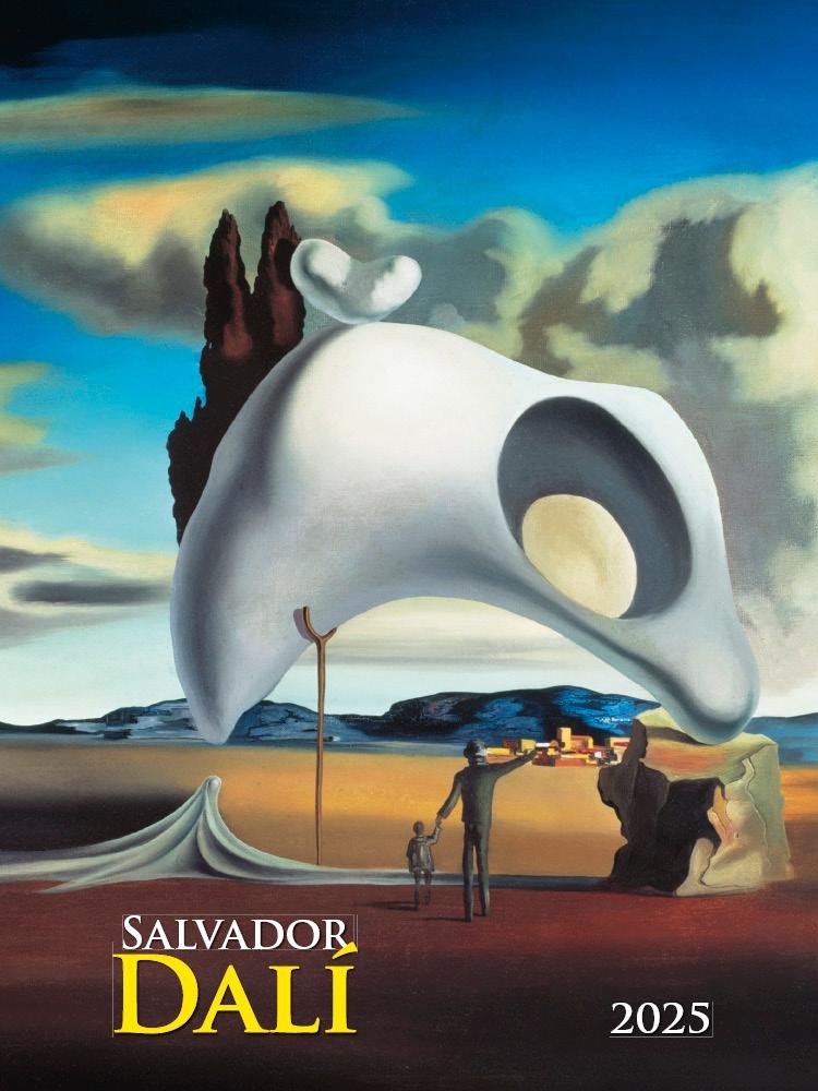 Calendar / Agendă Kalendář 2025 Salvador Dalí, nástěnný, 42 x 56 cm 