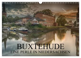 Kalendář/Diář Buxtehude - Eine Perle in Niedersachsen (Wandkalender 2025 DIN A3 quer), CALVENDO Monatskalender Calvendo