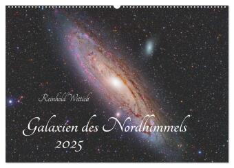 Kalender/Terminbuch Galaxien des Nordhimmels (Wandkalender 2025 DIN A2 quer), CALVENDO Monatskalender Calvendo