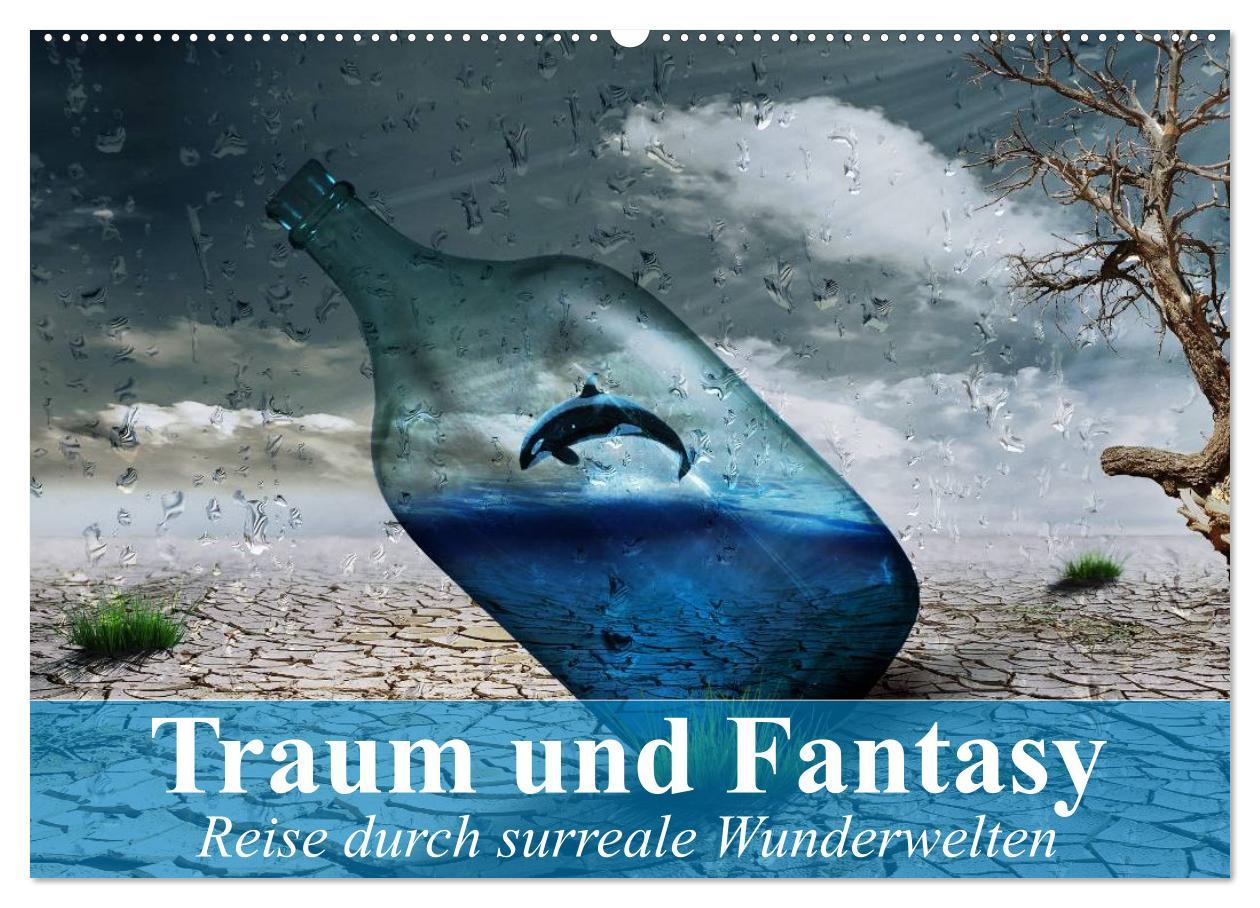 Kalendar/Rokovnik Traum und Fantasy. Reise durch surreale Wunderwelten (Wandkalender 2025 DIN A2 quer), CALVENDO Monatskalender Calvendo