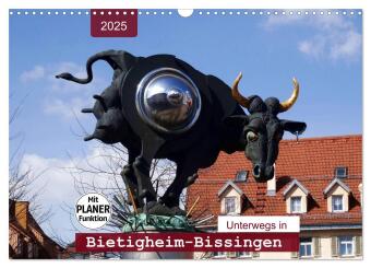 Kalendár/Diár Unterwegs in Bietigheim-Bissingen (Wandkalender 2025 DIN A3 quer), CALVENDO Monatskalender Calvendo