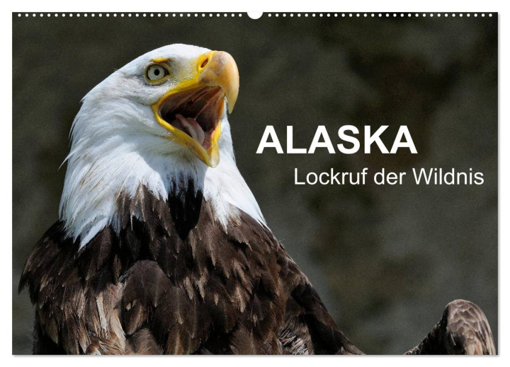 Calendar/Diary Alaska - Lockruf der Wildnis (Wandkalender 2025 DIN A2 quer), CALVENDO Monatskalender Calvendo