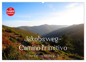 Календар/тефтер Jakobsweg - Camino Primitivo (Wandkalender 2025 DIN A2 quer), CALVENDO Monatskalender Calvendo