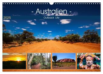 Kalendarz/Pamiętnik Outback Life - Australien (Wandkalender 2025 DIN A3 quer), CALVENDO Monatskalender Calvendo