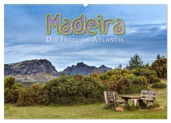 Calendar/Diary Madeira, die Insel im Atlantik (Wandkalender 2025 DIN A2 quer), CALVENDO Monatskalender Calvendo