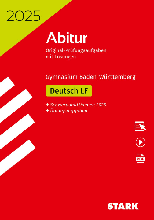 Carte STARK Abiturprüfung BaWü 2025 - Deutsch Leistungsfach, m. 1 Buch, m. 1 Beilage 