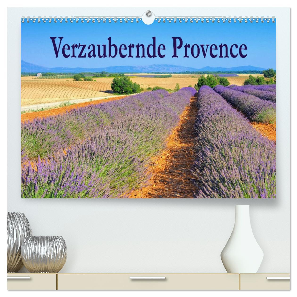 Kalendář/Diář Verzaubernde Provence (hochwertiger Premium Wandkalender 2025 DIN A2 quer), Kunstdruck in Hochglanz Calvendo