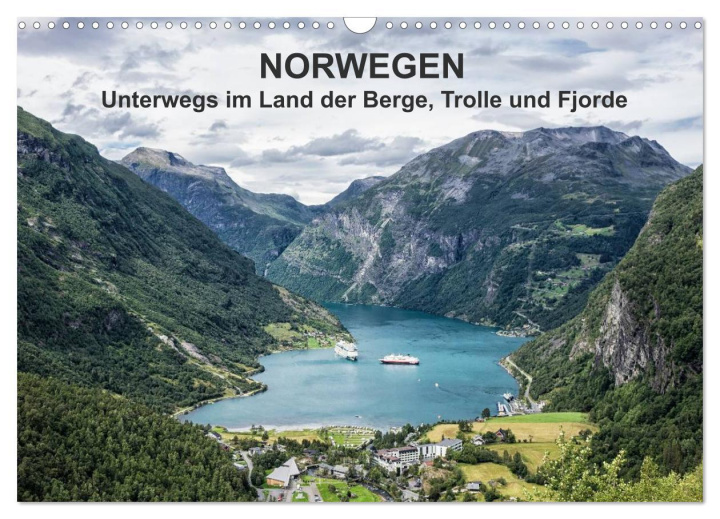 Kalendar/Rokovnik Norwegen - Unterwegs im Land der Berge, Trolle und Fjorde (Wandkalender 2025 DIN A3 quer), CALVENDO Monatskalender Calvendo