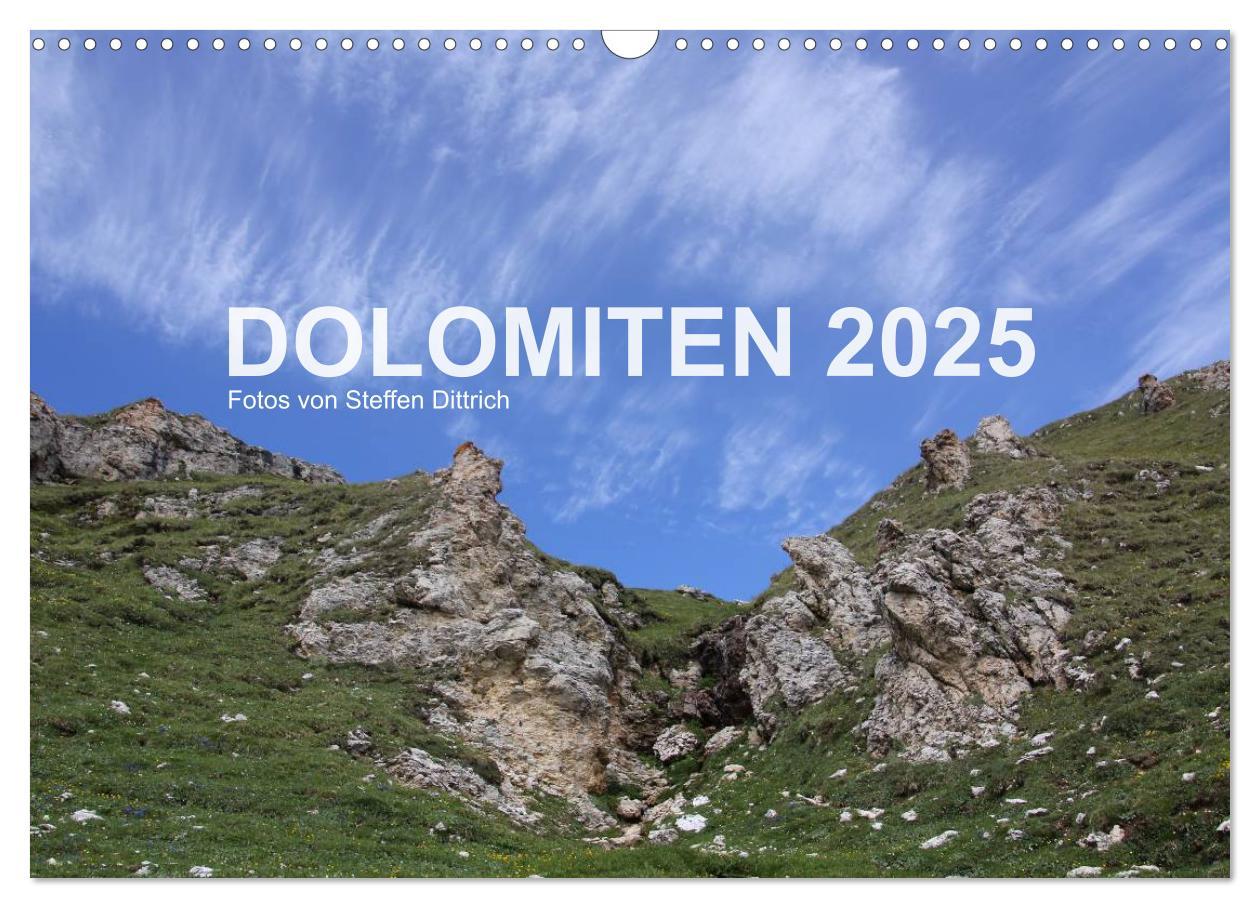 Kalendar/Rokovnik DOLOMITEN 2025 (Wandkalender 2025 DIN A3 quer), CALVENDO Monatskalender Calvendo