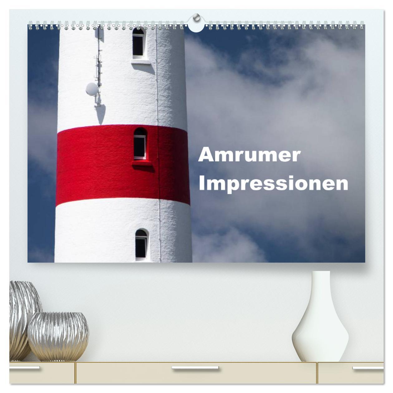 Calendar/Diary Amrumer Impressionen (hochwertiger Premium Wandkalender 2025 DIN A2 quer), Kunstdruck in Hochglanz Calvendo