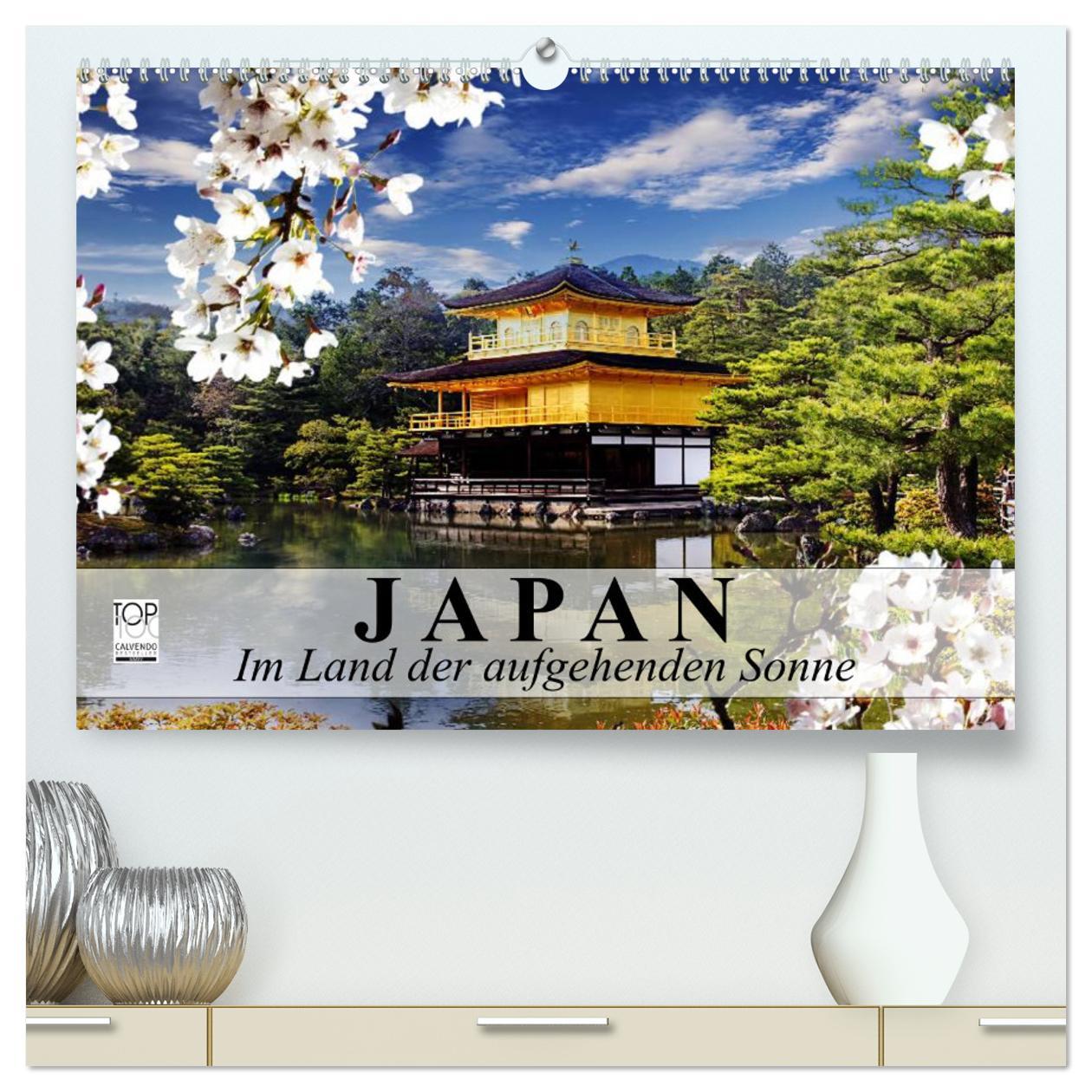 Календар/тефтер Japan. Im Land der aufgehenden Sonne (hochwertiger Premium Wandkalender 2025 DIN A2 quer), Kunstdruck in Hochglanz Calvendo