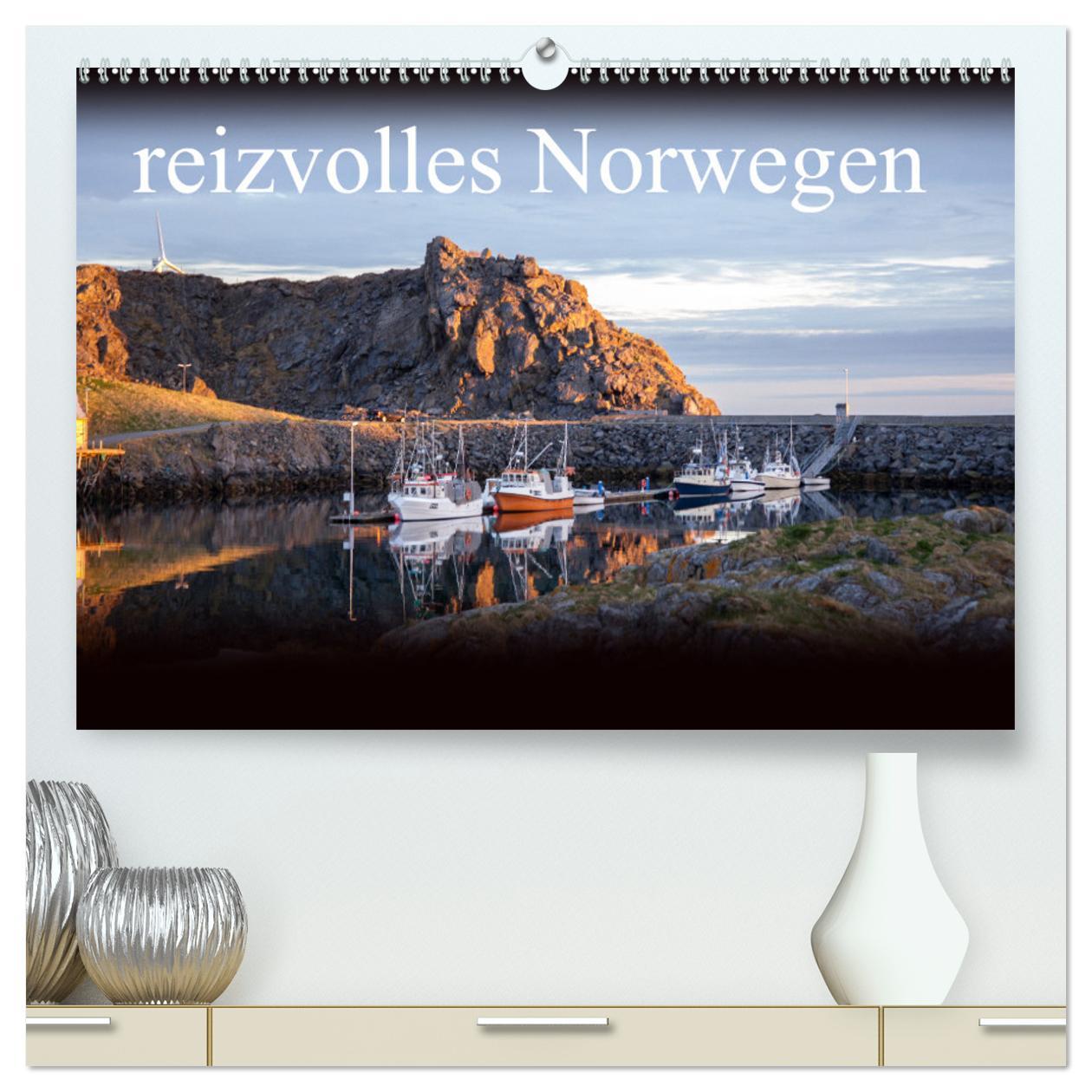 Kalender/Terminbuch reizvolles Norwegen (hochwertiger Premium Wandkalender 2025 DIN A2 quer), Kunstdruck in Hochglanz Calvendo