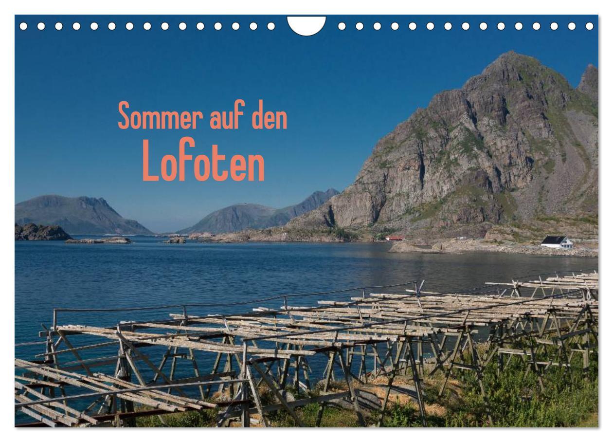 Naptár/Határidőnapló Sommer auf den Lofoten (Wandkalender 2025 DIN A4 quer), CALVENDO Monatskalender Calvendo