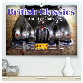 Kalender/Terminbuch Auto-Legenden: British Classics (hochwertiger Premium Wandkalender 2025 DIN A2 quer), Kunstdruck in Hochglanz Calvendo