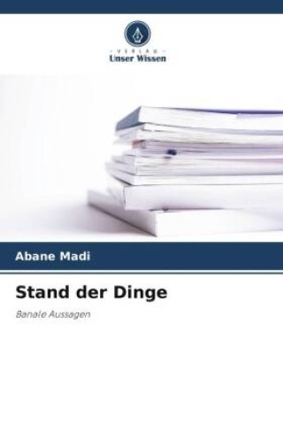 Knjiga Stand der Dinge Abane Madi