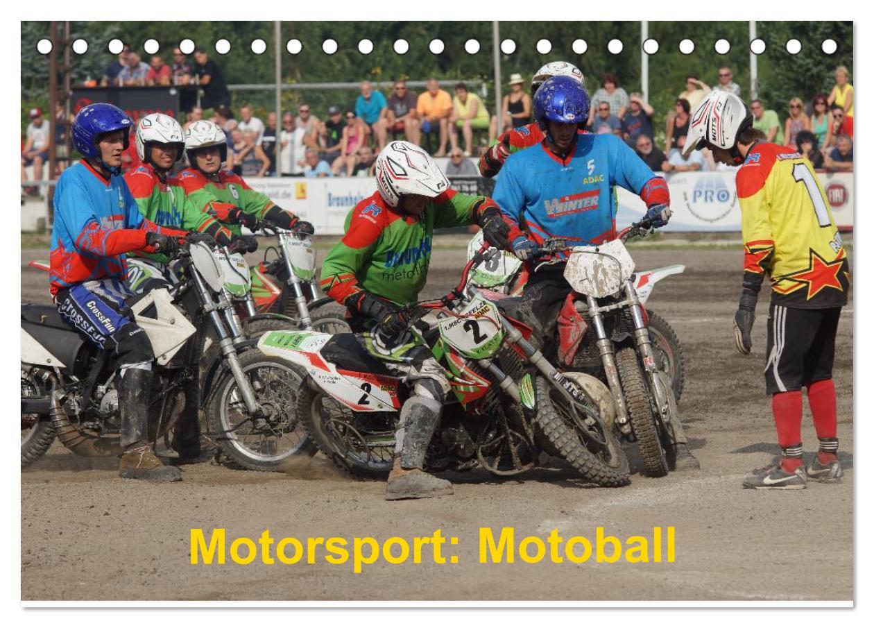 Calendrier/agenda Motorsport: Motoball (Tischkalender 2025 DIN A5 quer), CALVENDO Monatskalender Calvendo