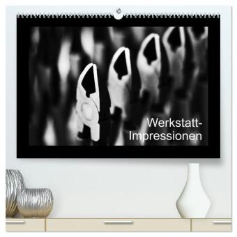 Kalendár/Diár Werkstatt-Impressionen (hochwertiger Premium Wandkalender 2025 DIN A2 quer), Kunstdruck in Hochglanz Calvendo