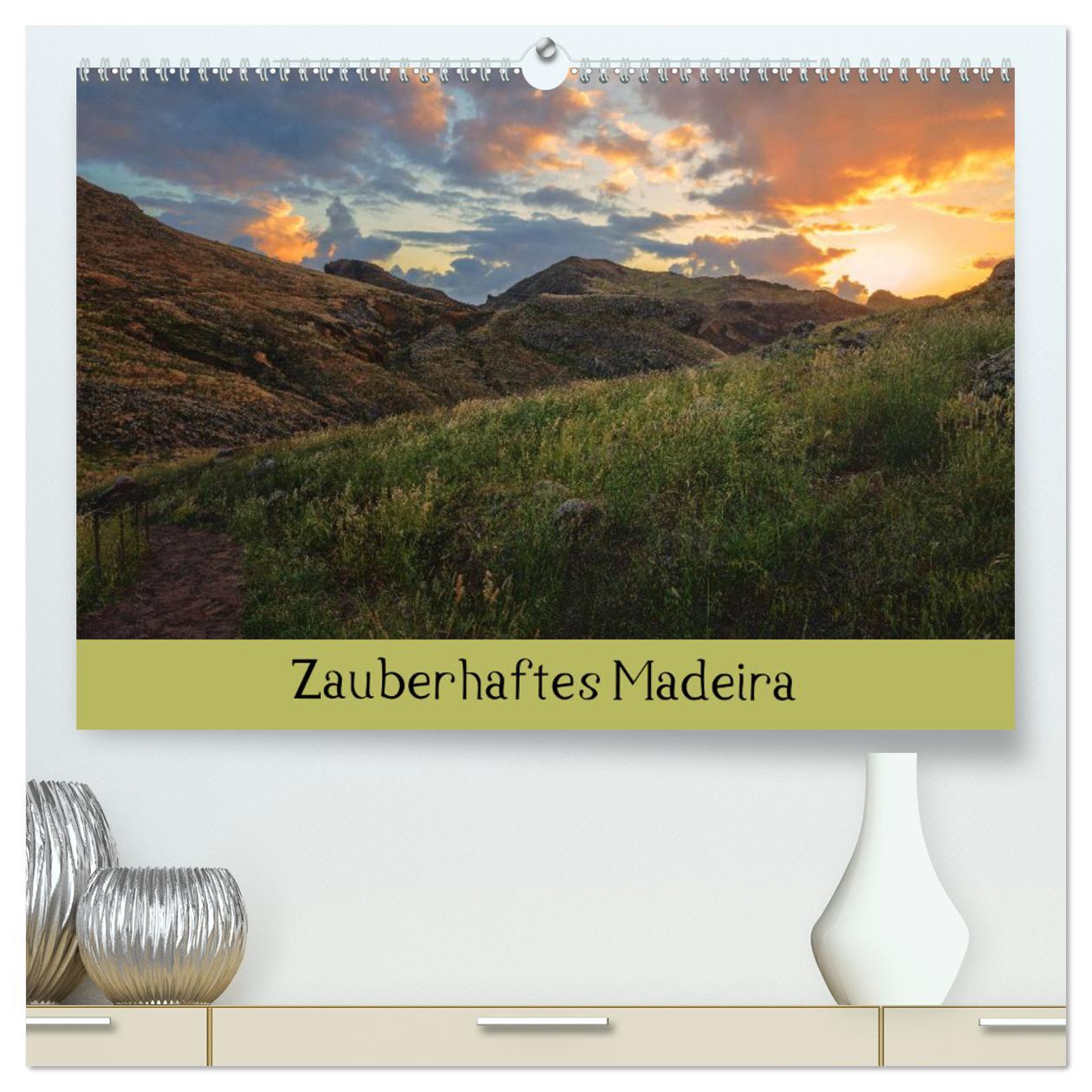 Kalendár/Diár Zauberhaftes Madeira (hochwertiger Premium Wandkalender 2025 DIN A2 quer), Kunstdruck in Hochglanz Calvendo