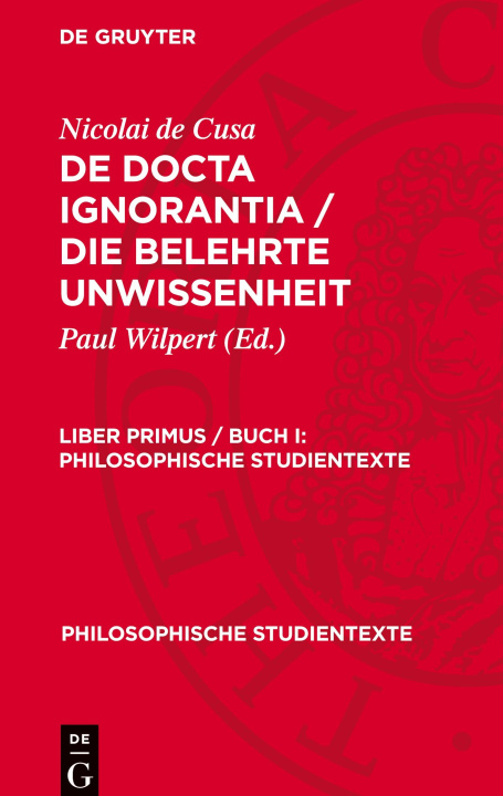 Livro Buch I Nicolai de Cusa