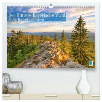 Kalendarz/Pamiętnik Arber, Rachel und Lusen: Der Hintere Bayerische Wald (hochwertiger Premium Wandkalender 2025 DIN A2 quer), Kunstdruck in Hochglanz Calvendo