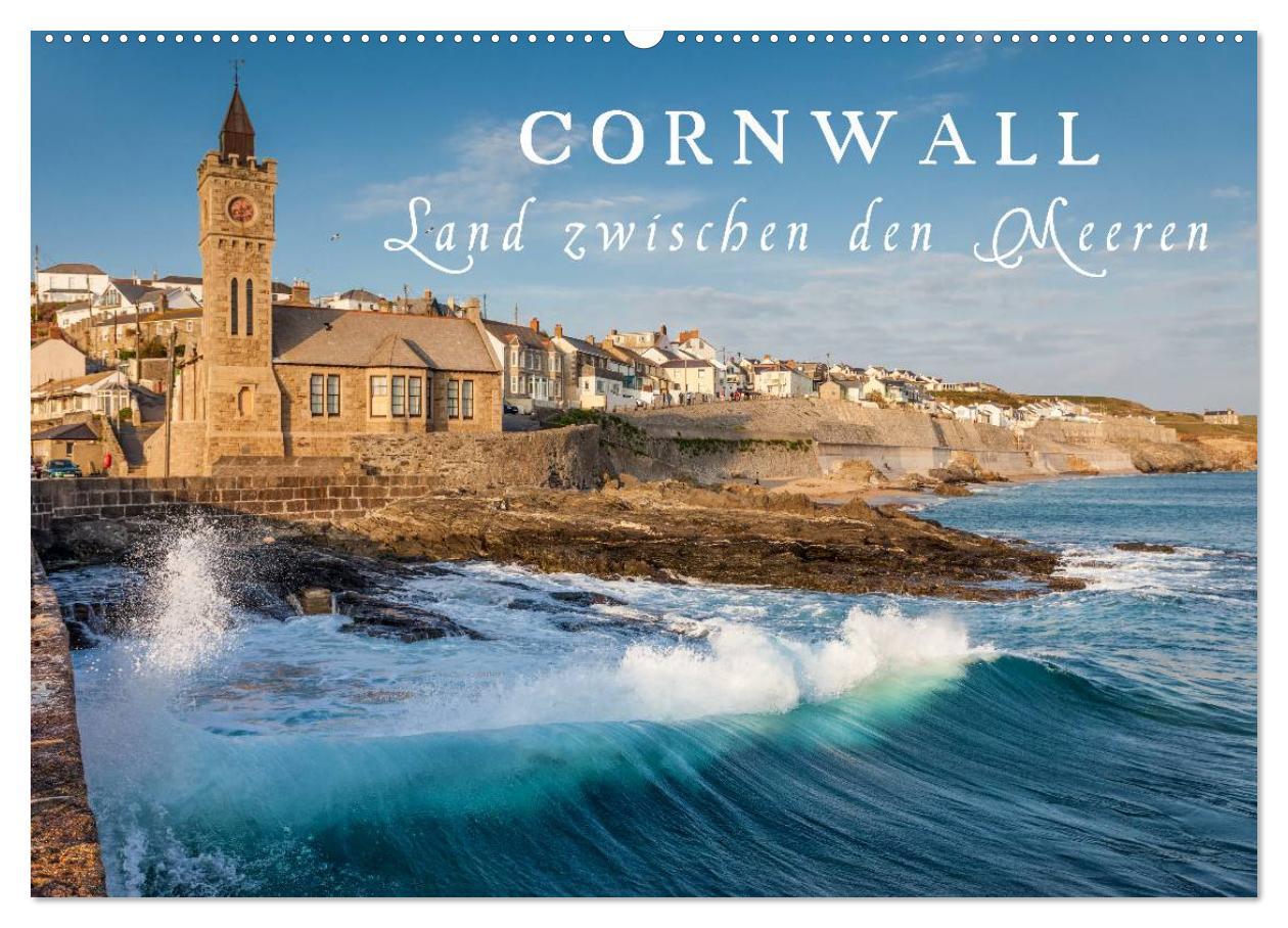 Calendar / Agendă Cornwall - Land zwischen den Meeren (Wandkalender 2025 DIN A2 quer), CALVENDO Monatskalender Calvendo