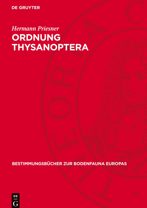 Knjiga Ordnung Thysanoptera Hermann Priesner