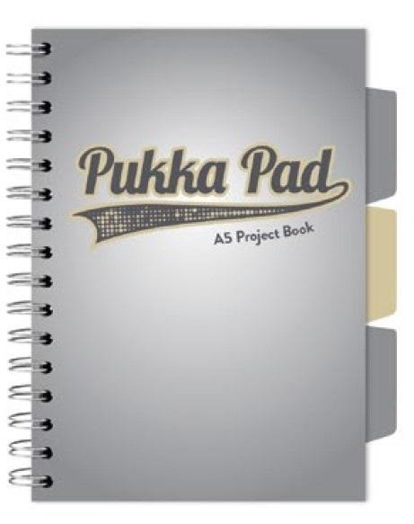 Kniha Kołozeszyt Pukka Pad A5 Project Book Design szary 