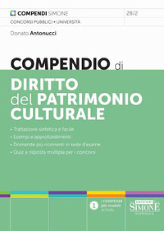 Carte Compendio di diritto del patrimonio culturale Donato Antonucci