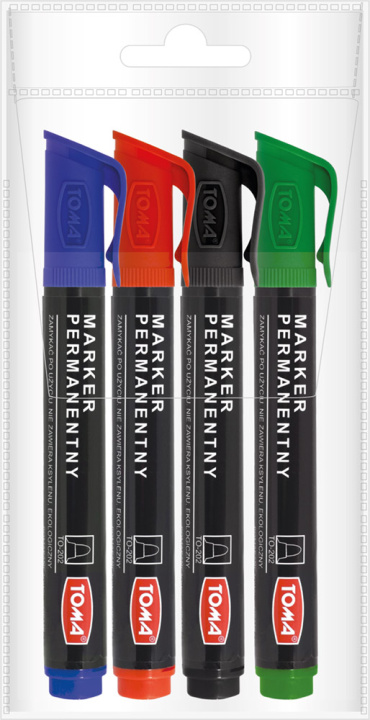 Knjiga Marker permanentny 4 kolory 