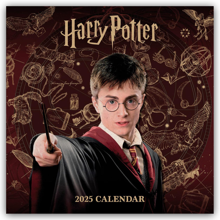 Calendar/Diary Harry Potter - Offizieller Kalender 2025 - Wandkalender 