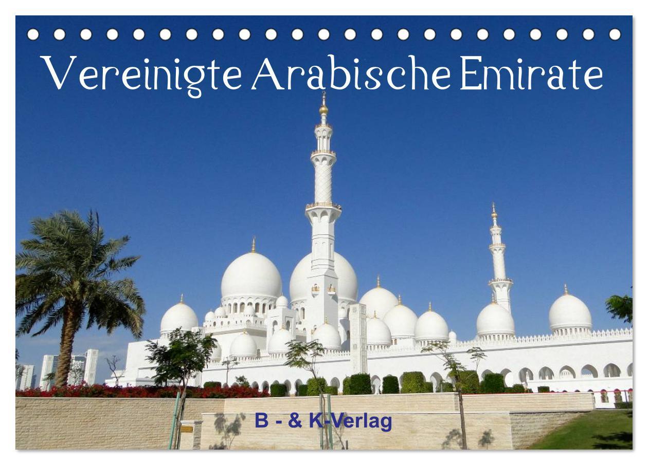 Kalender/Terminbuch Vereinigte Arabische Emirate (Tischkalender 2025 DIN A5 quer), CALVENDO Monatskalender 