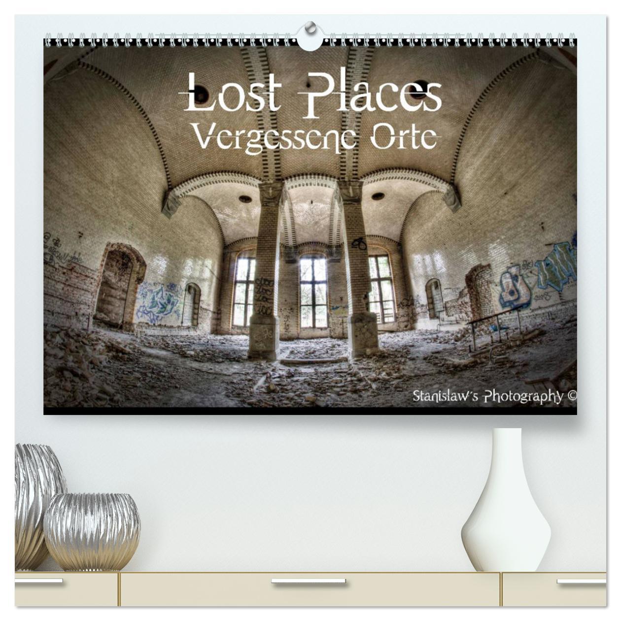 Kalendář/Diář Lost Places, Vergessene Orte / AT-Version (hochwertiger Premium Wandkalender 2025 DIN A2 quer), Kunstdruck in Hochglanz 