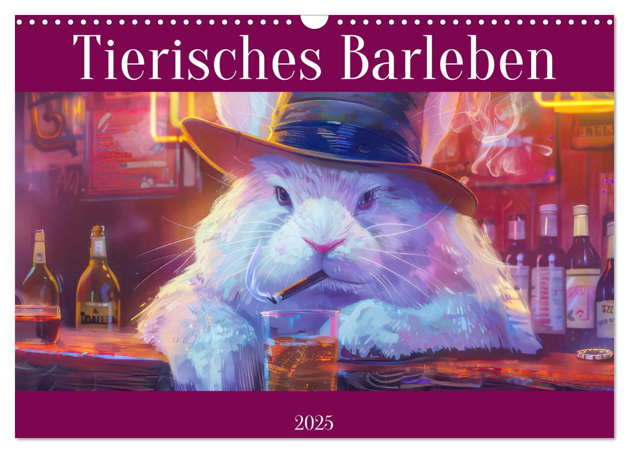 Calendrier/agenda Tierisches Barleben (Wandkalender 2025 DIN A3 quer), CALVENDO Monatskalender 