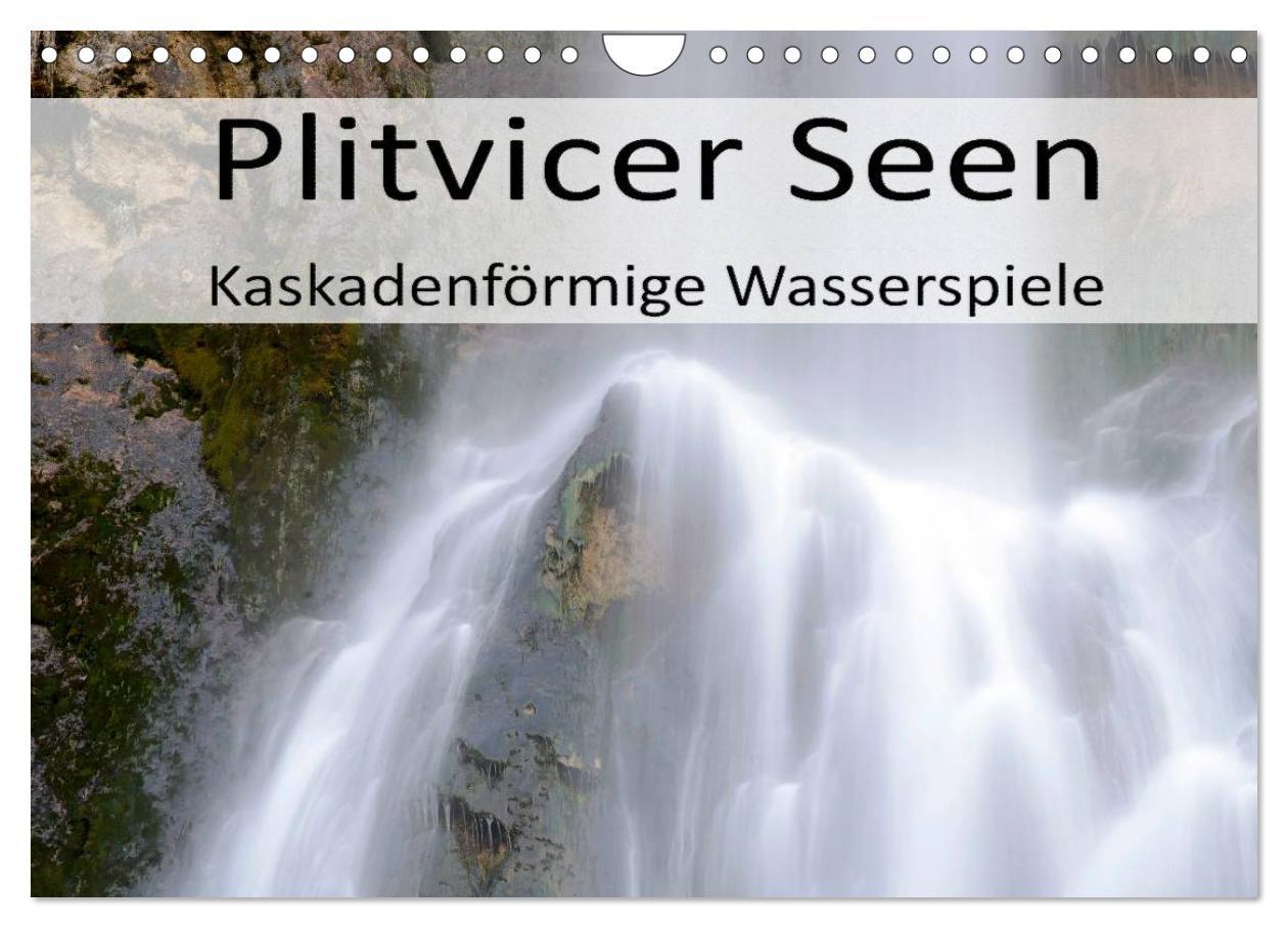 Kalendarz/Pamiętnik Plitvicer Seen - Kaskadenförmige Wasserspiele (Wandkalender 2025 DIN A4 quer), CALVENDO Monatskalender 