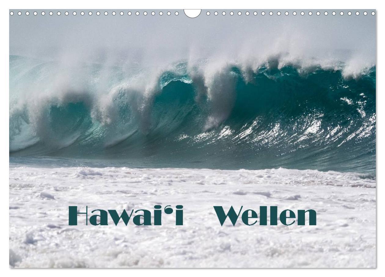 Calendario/Agenda Hawai'i Wellen (Wandkalender 2025 DIN A3 quer), CALVENDO Monatskalender 