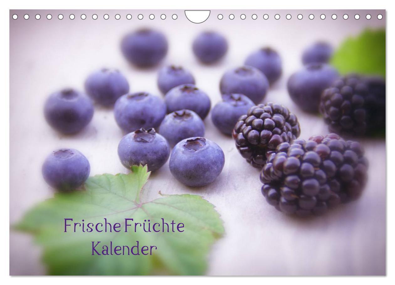 Kalendarz/Pamiętnik Frische Früchte Kalender (Wandkalender 2025 DIN A4 quer), CALVENDO Monatskalender 