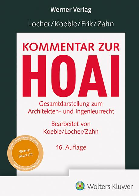 Knjiga Kommentar zur HOAI Wolfgang Koeble