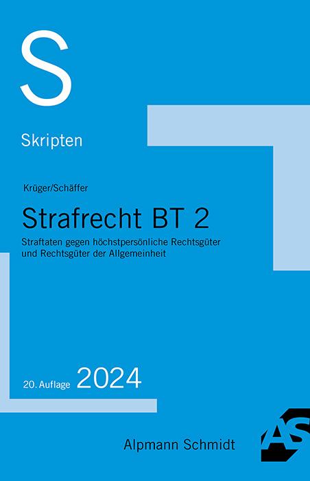 Knjiga Skript Strafrecht BT 2 Jannina Schäffer