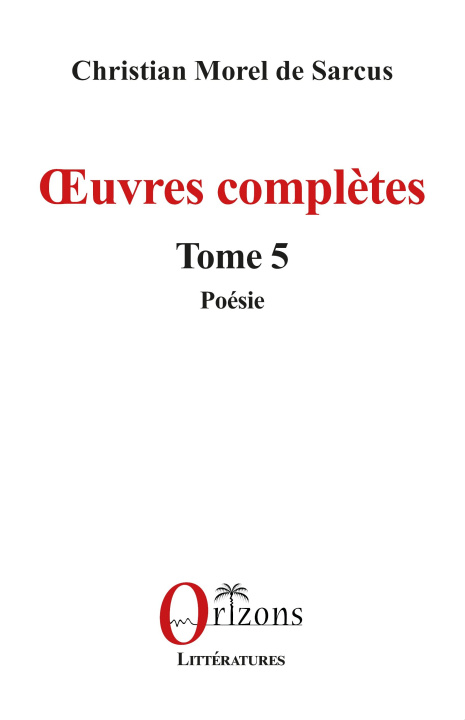 Kniha ?uvres compl?tes Morel de Sarcus